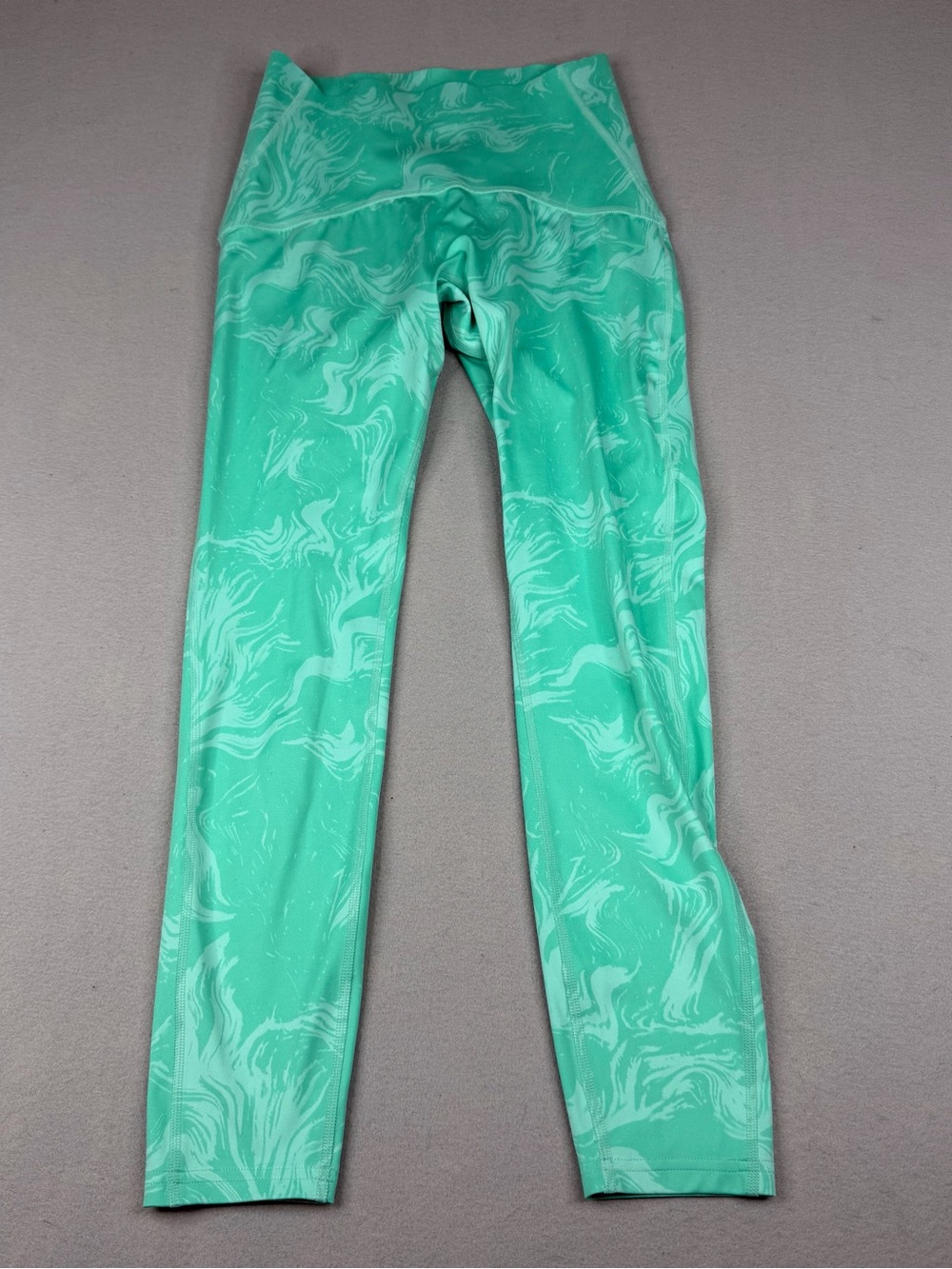 Gymshark Waist Support Leggings M Mint Marble Scrunch High Rise Yoga Gym